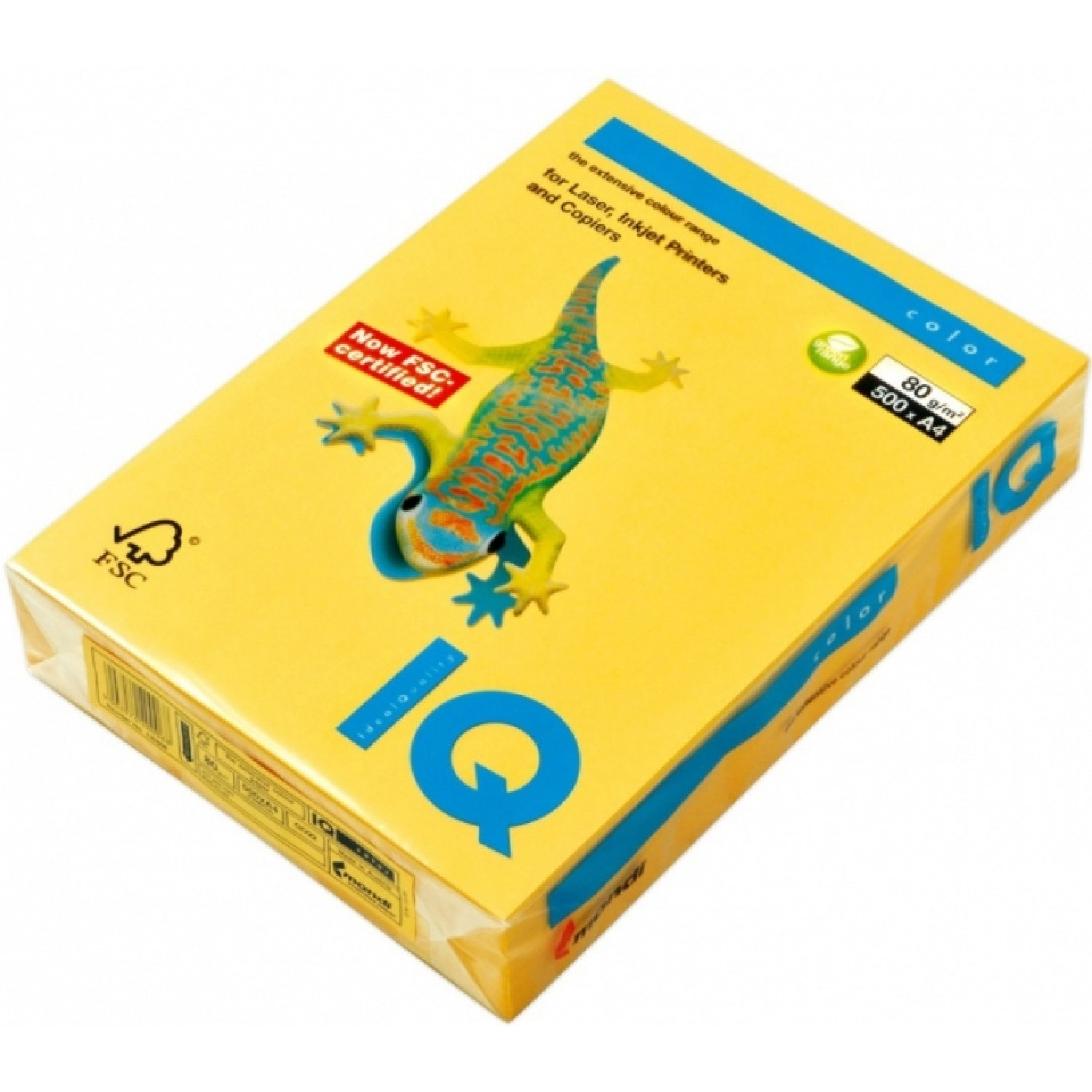 Копирна хартия IQ GO22, 80 гр., златно-жълто