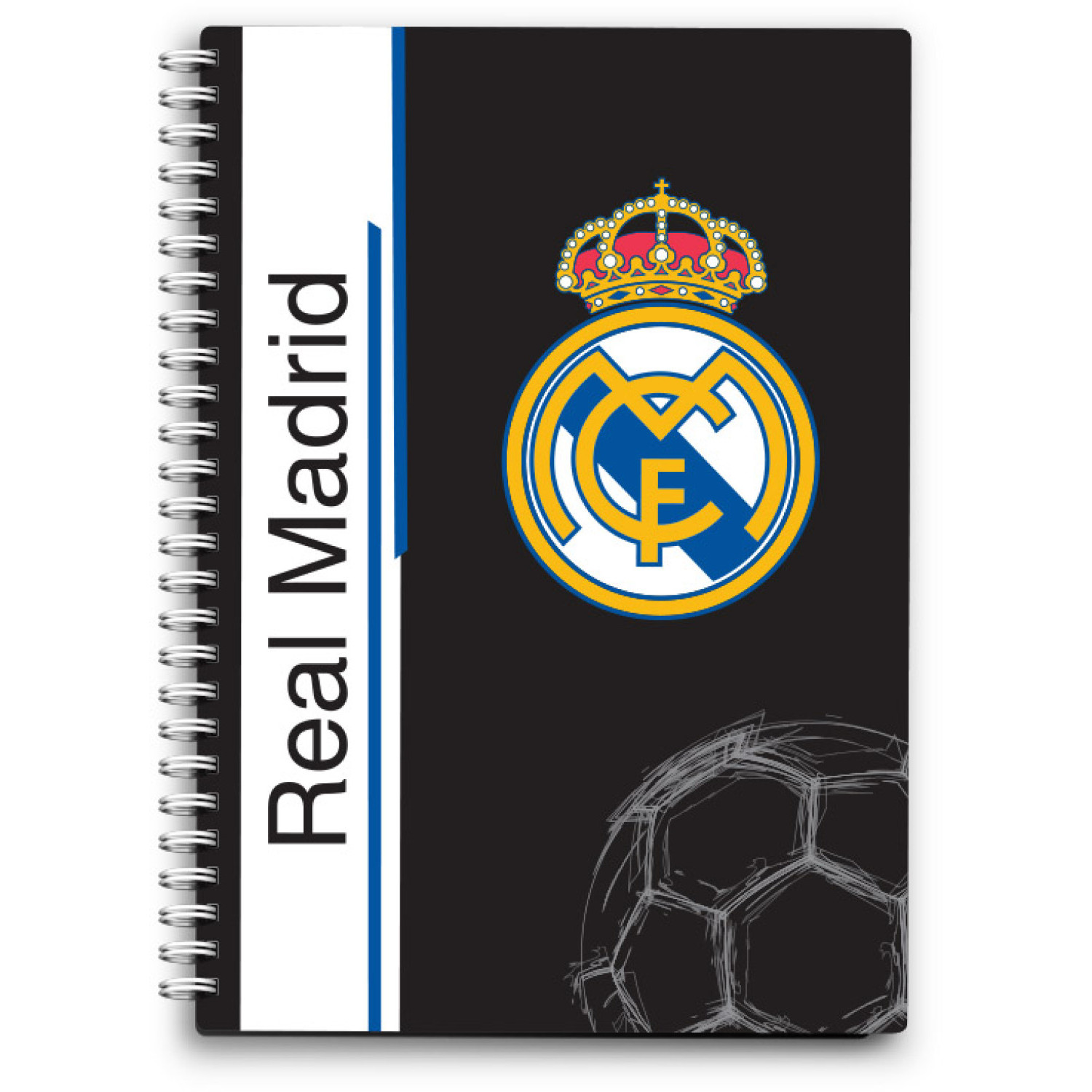 Тефтерче Real Madrid А6, със спирала, 80 листа