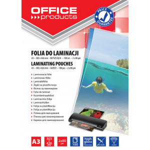 Фолио за ламиниране Office Products, А3, 80 мк