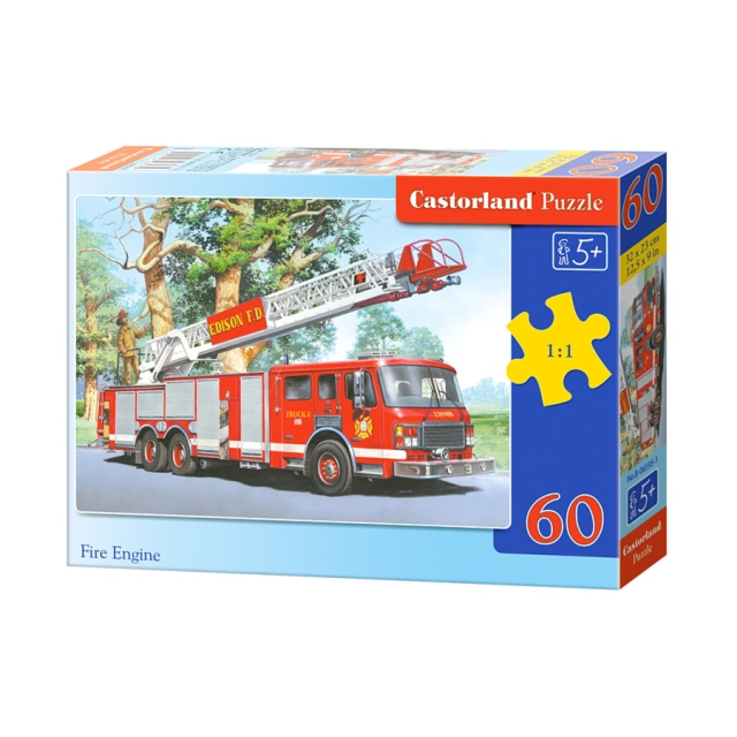Пъзел Castorland Пожарна кола, 60 елемента, B-06595-1