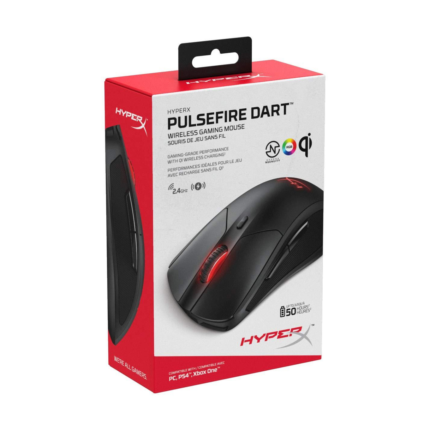 Геймърска мишка HyperX Pulsefire Dart Wireless RGB