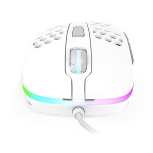 Геймърска мишка Xtrfy M4 White, RGB, Бял