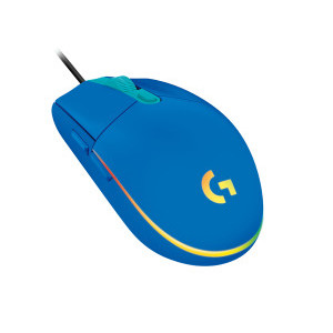 Геймърска мишка Logitech G102 LightSync, RGB, Оптична, Жична, USB, Син
