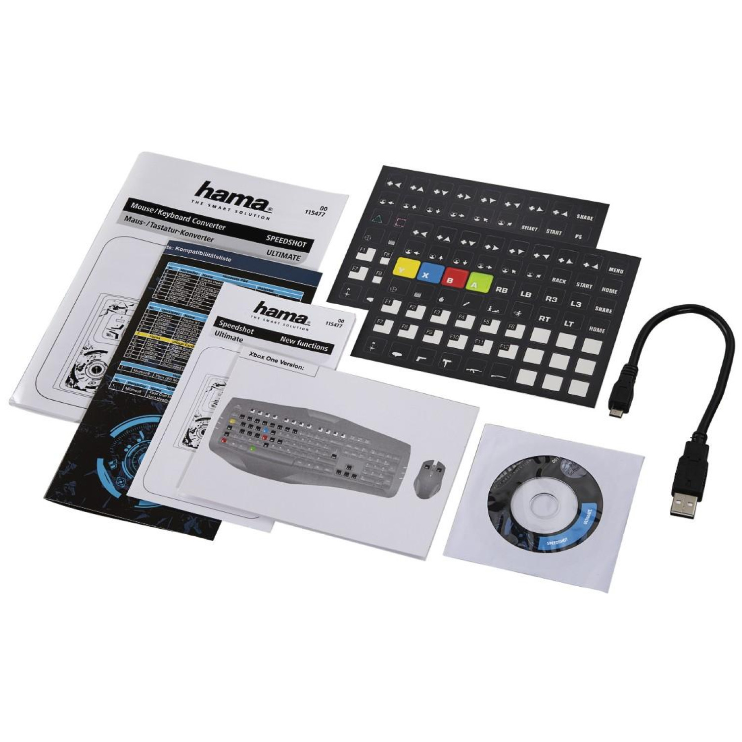 Конвертор HAMA Speedshot Ultimate, мишка / клавиатура за Sony PS4/PS3/Xbox One/Xbox 360