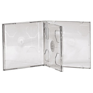 Кутийка за CD/DVD HAMA Double Jewel Case, прозрачен, 5 бр. в пакет