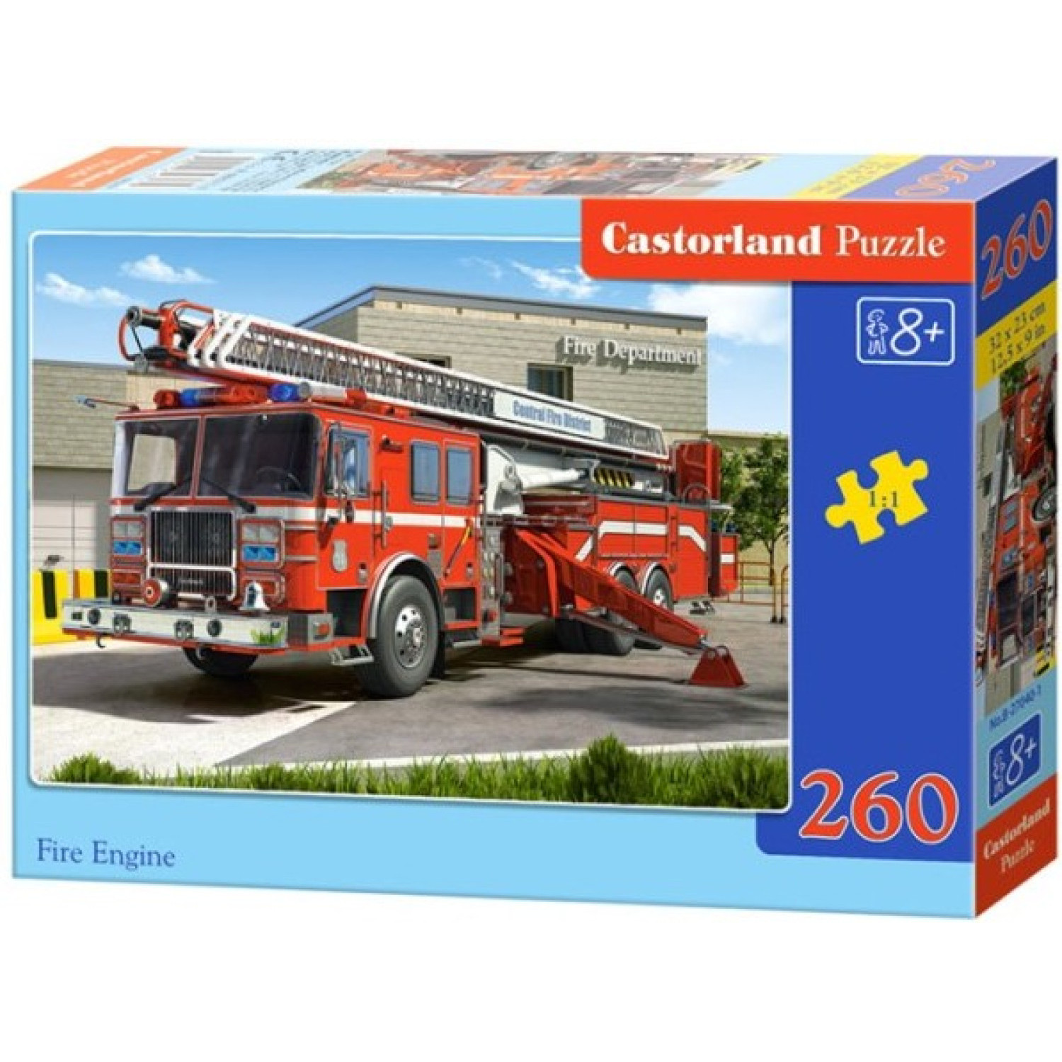 Пъзел Castorland Пожарникарна кола, 260 елемента, В-27040