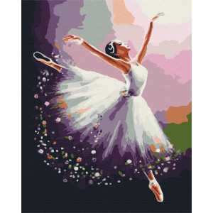 Рисуване по номера Вълшебна балерина, с подрамка, 40х50 см.