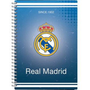 Тефтерче със спирала FC Real Madrid, A6, PVC, 80 листа