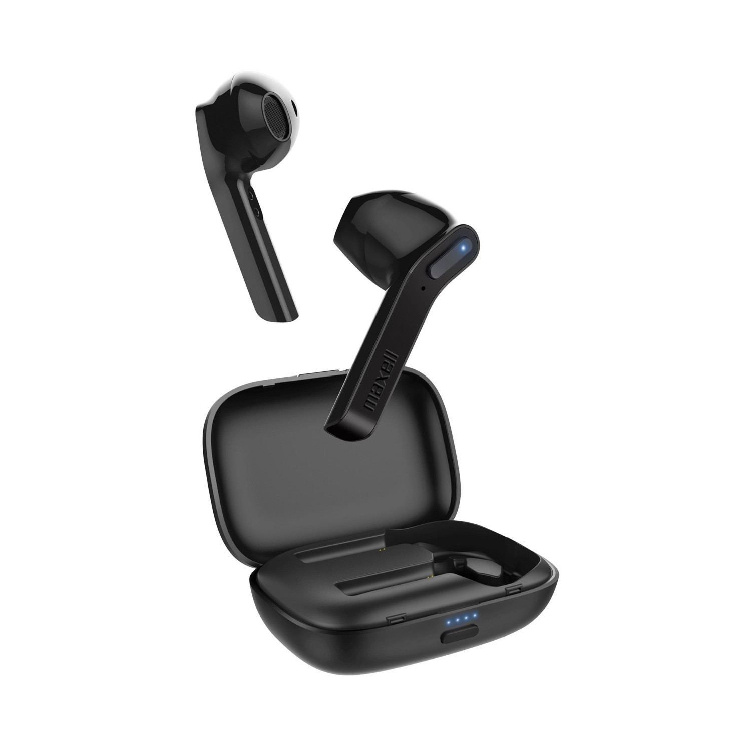 Блутут слушалки-тапи с докинг кутийка MAXELL Dynamic, True Wireless, черен