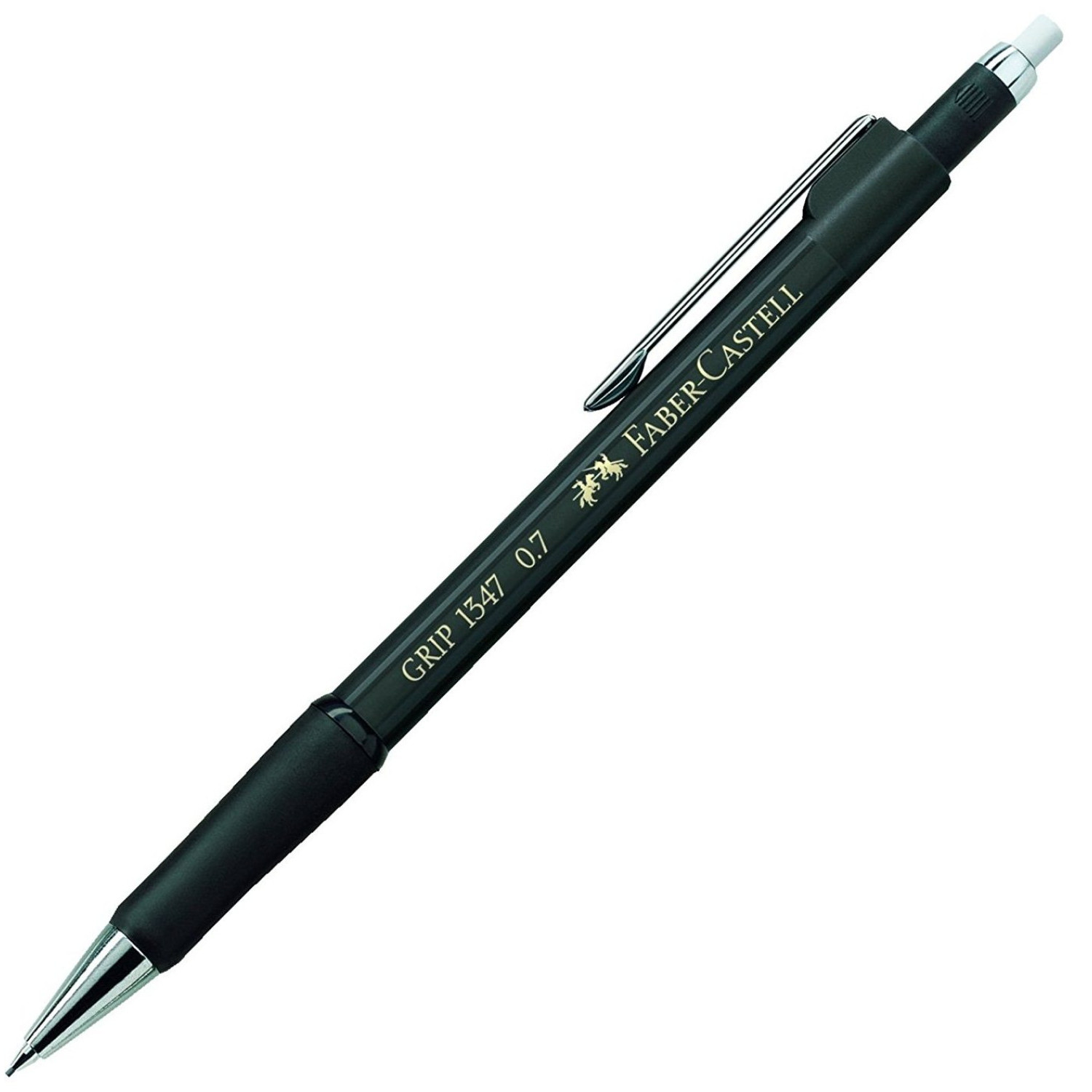 Автоматичен молив Faber-Castell Grip 1347, 0.7 мм, черен