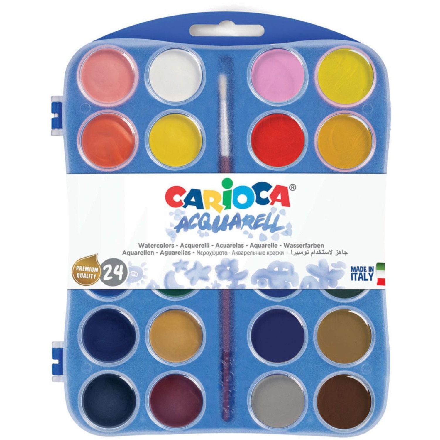 Акварелни бои Carioca, 24 цвята