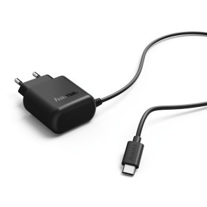 Зарядно HAMA 173617,  220V, USB-C, 3 A, с кабел 1 m, Черен