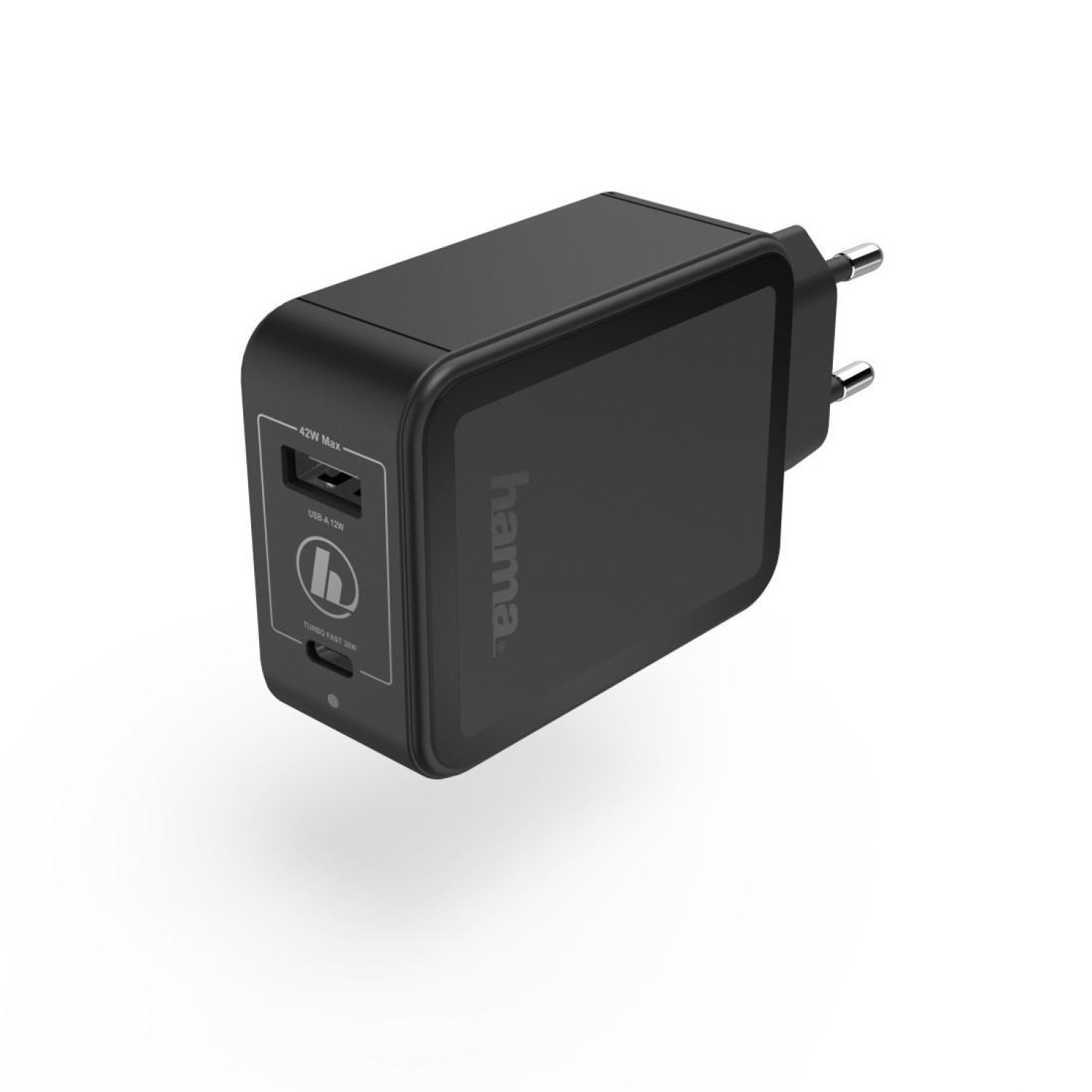 Зарядно 220V Power Delivery (PD) / Qualcomm® USB-C + USB-A, 42W, Черен