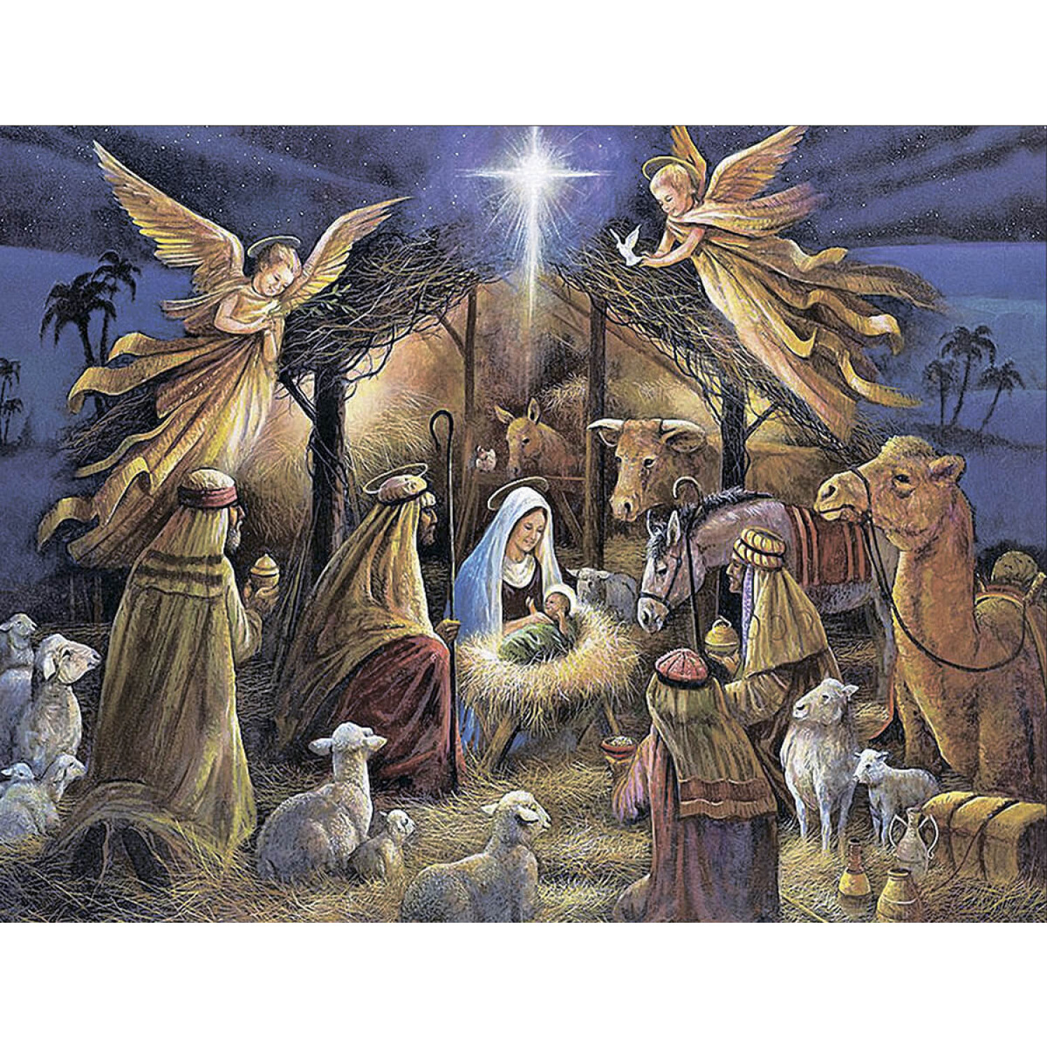 Диамантен гоблен Раждането на Исус Христос, 40x50 см.