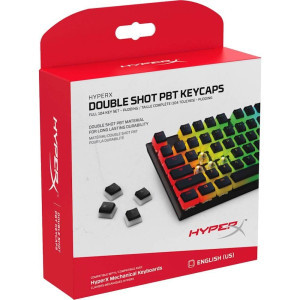 Капачки за механична клавиатура HyperX Pudding Black Double Shot PBT Keycap Set upgrade kit