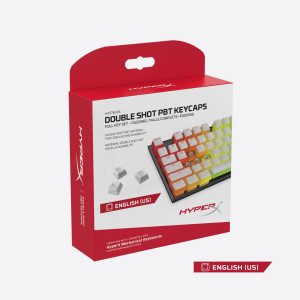 Капачки за механична клавиатура HyperX Pudding White Double Shot PBT Keycap Set upgrade kit