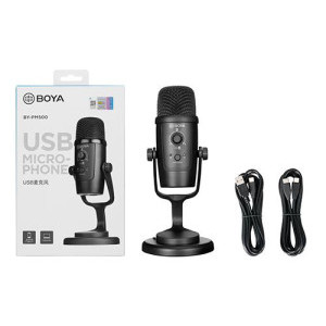 Настолен микрофон BOYA BY-PM500, USB-A/USB-C