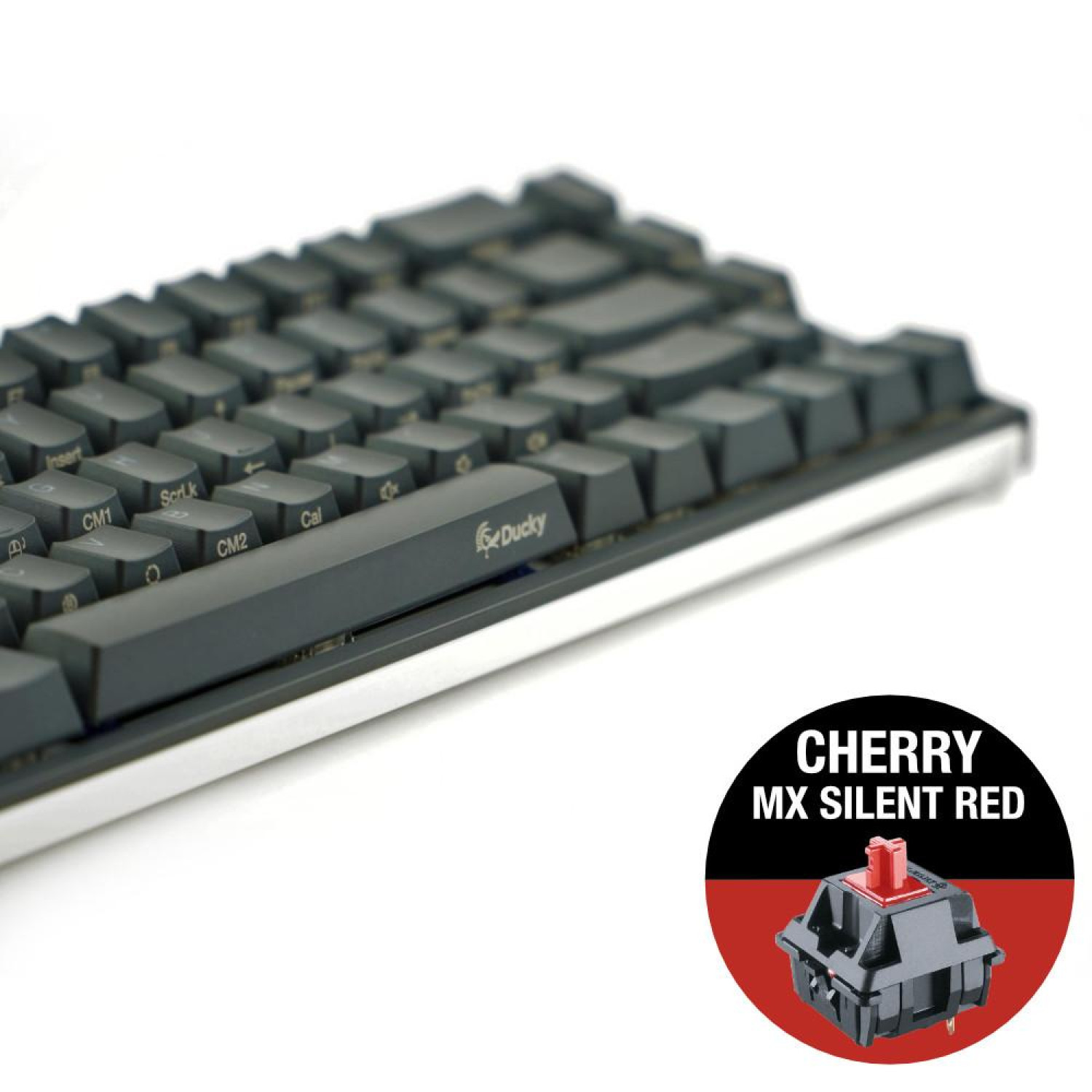 Геймърскa механична клавиатура Ducky One 2 SF RGB, Cherry MX Silent Red