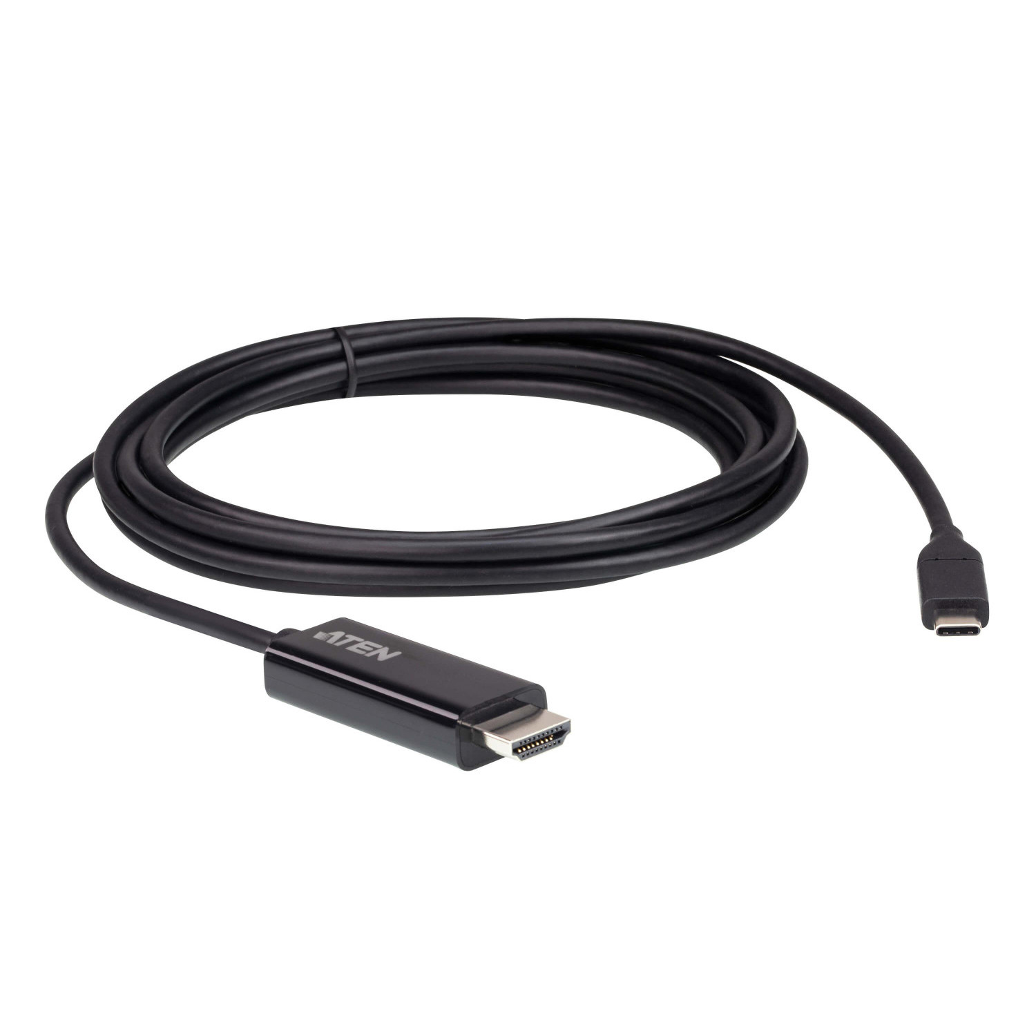 Конвертор ATEN UC3238, USB-C мъжко - HDMI женско, 4K, 2.7м, Черен