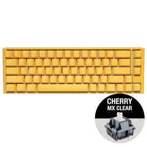 Геймърскa механична клавиатура Ducky One 3 Yellow SF 65%, Cherry MX Clear