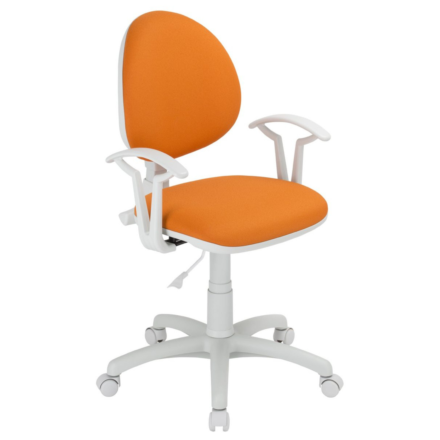 Работен стол Smart White - оранжев