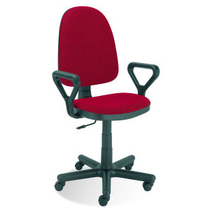 Работен стол Prestige Topaz, дамаска C, червен