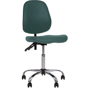 Работен стол Medico - зелена изкуствена кожа V20