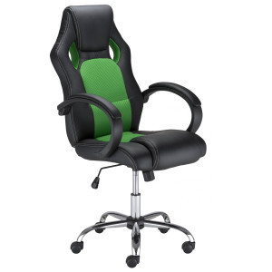 Геймърски стол Race Steel - Race-зелен