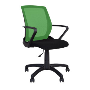 Работен стол Fly Black Colors - зелена мрежа