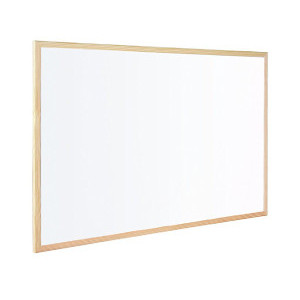 Бяла немагнитна дъска Bi-Office, 40х60 см., с дървена рамка
