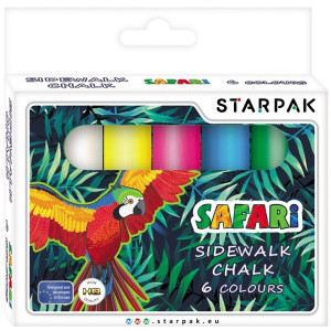 Тебешири Safari, 6 цвята
