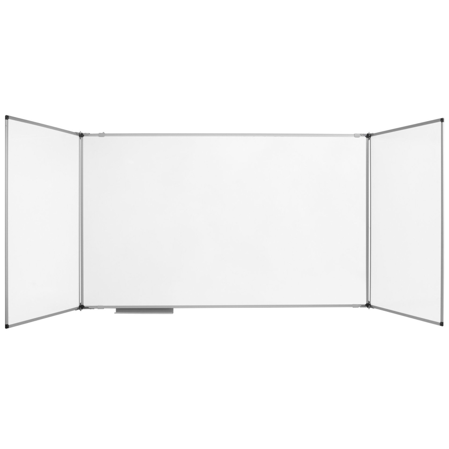 Бяла немагнитна дъска Bi-Office, тройна, с алуминиева рамка 120x180 / 120x360 cm