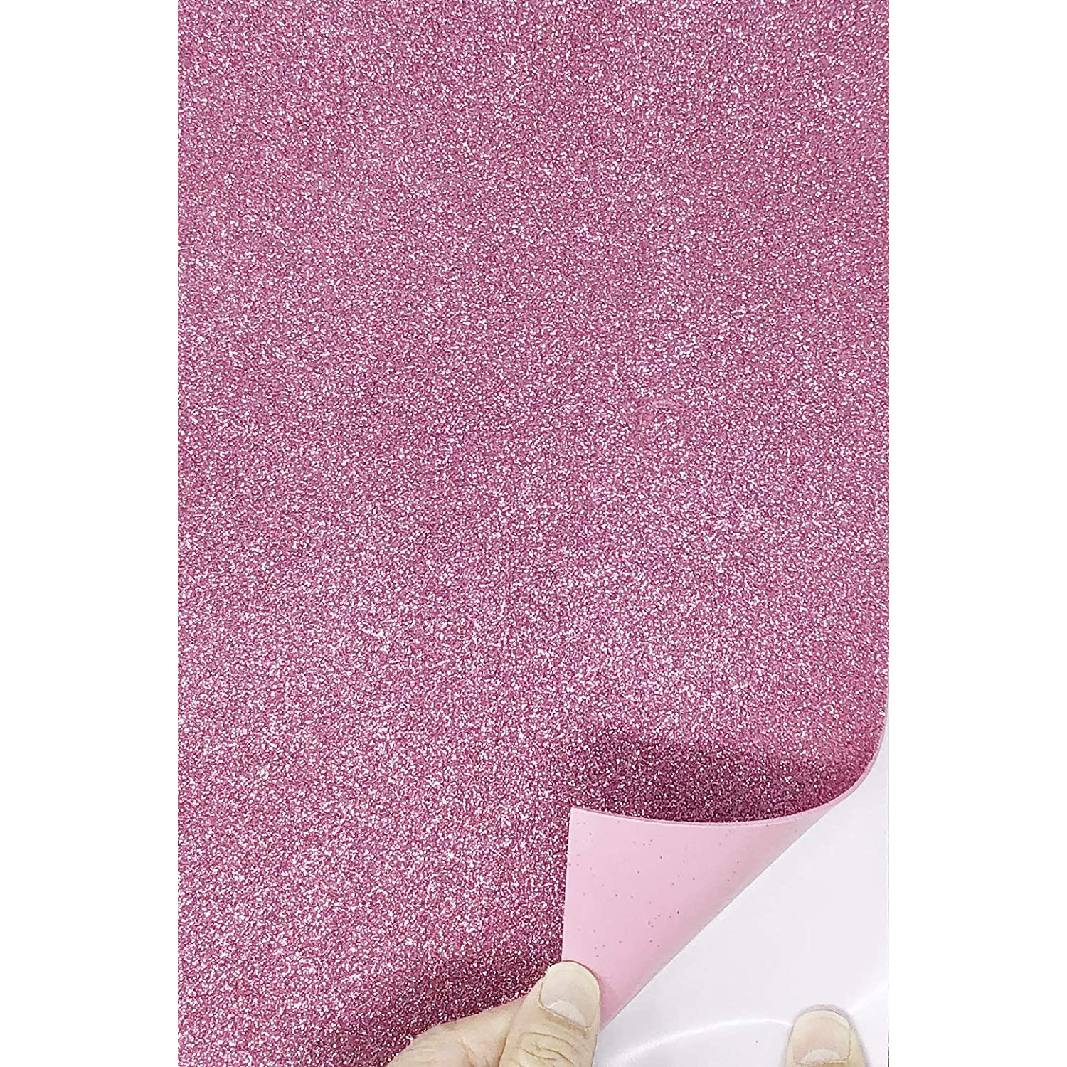 Eva пакет, глитер, самозалепваща, розово, 2 мм., 10 броя