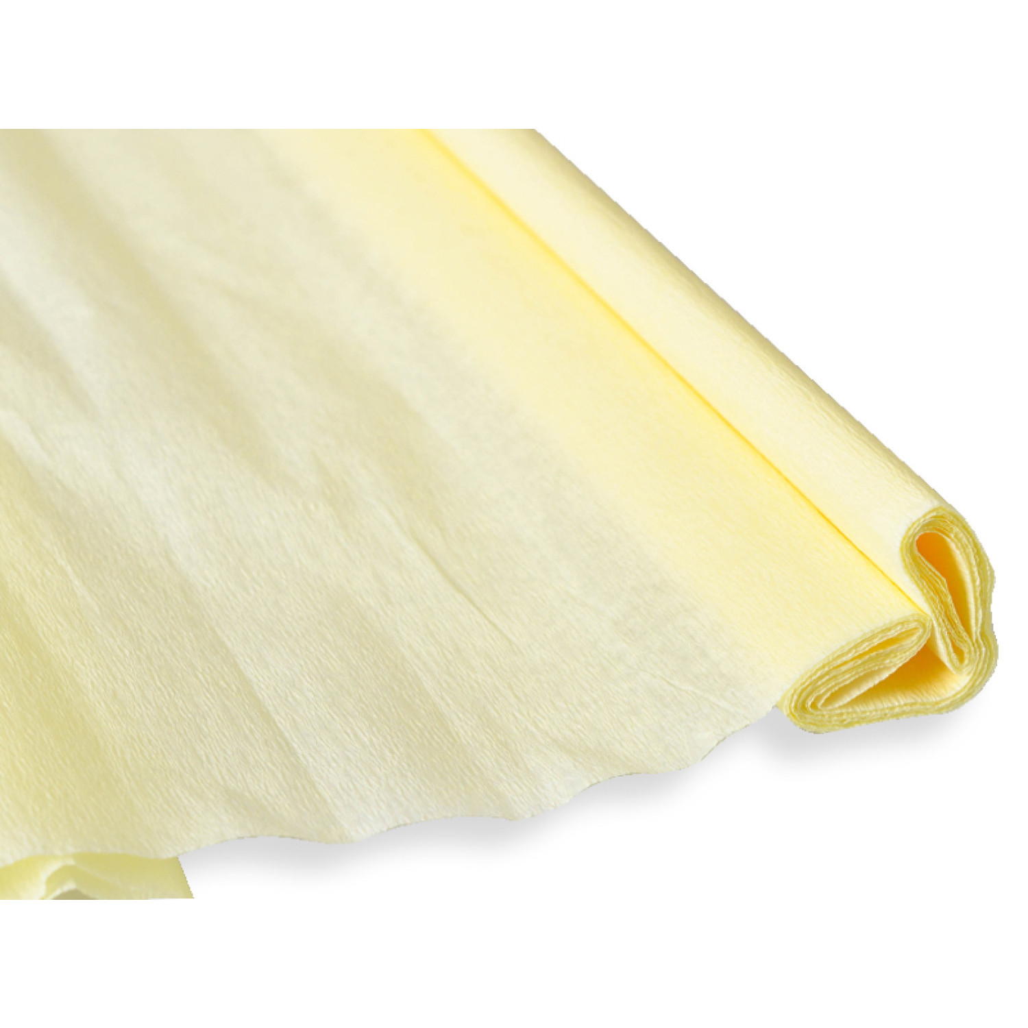 Креп хартия Junior, светло жълто, 28 гр., 50х200 см.