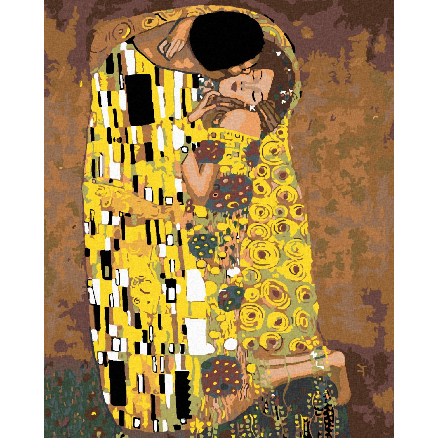 Рисуване по номера Целувката (Густав Климт), с подрамка, 40х50 см.
