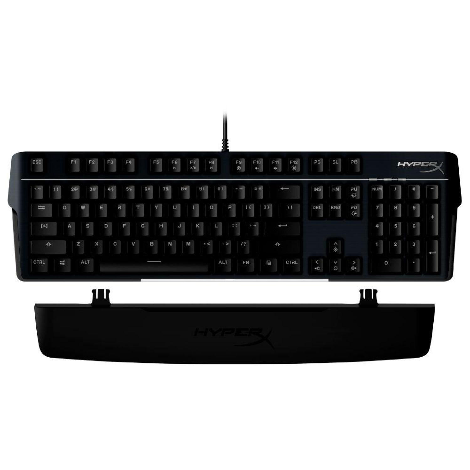 Геймърскa механична клавиатура HyperX Alloy MKW100, TTC Red суичове, Черен