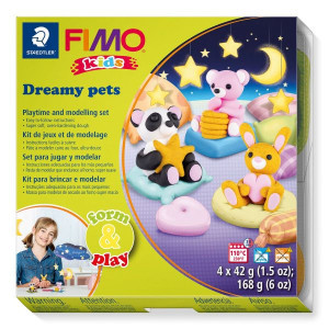 Комплект глина Staedtler Fimo Kids, 4х42 g Dreamy Pets