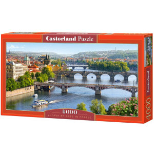 Пъзел Castorland Мостовете над река Вълтава, 4000 елемента, C-400096