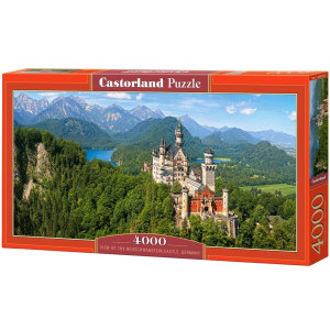 Пъзел Castorland Изглед към замъка Нойшванщайн, 4000 елемента, C-400218