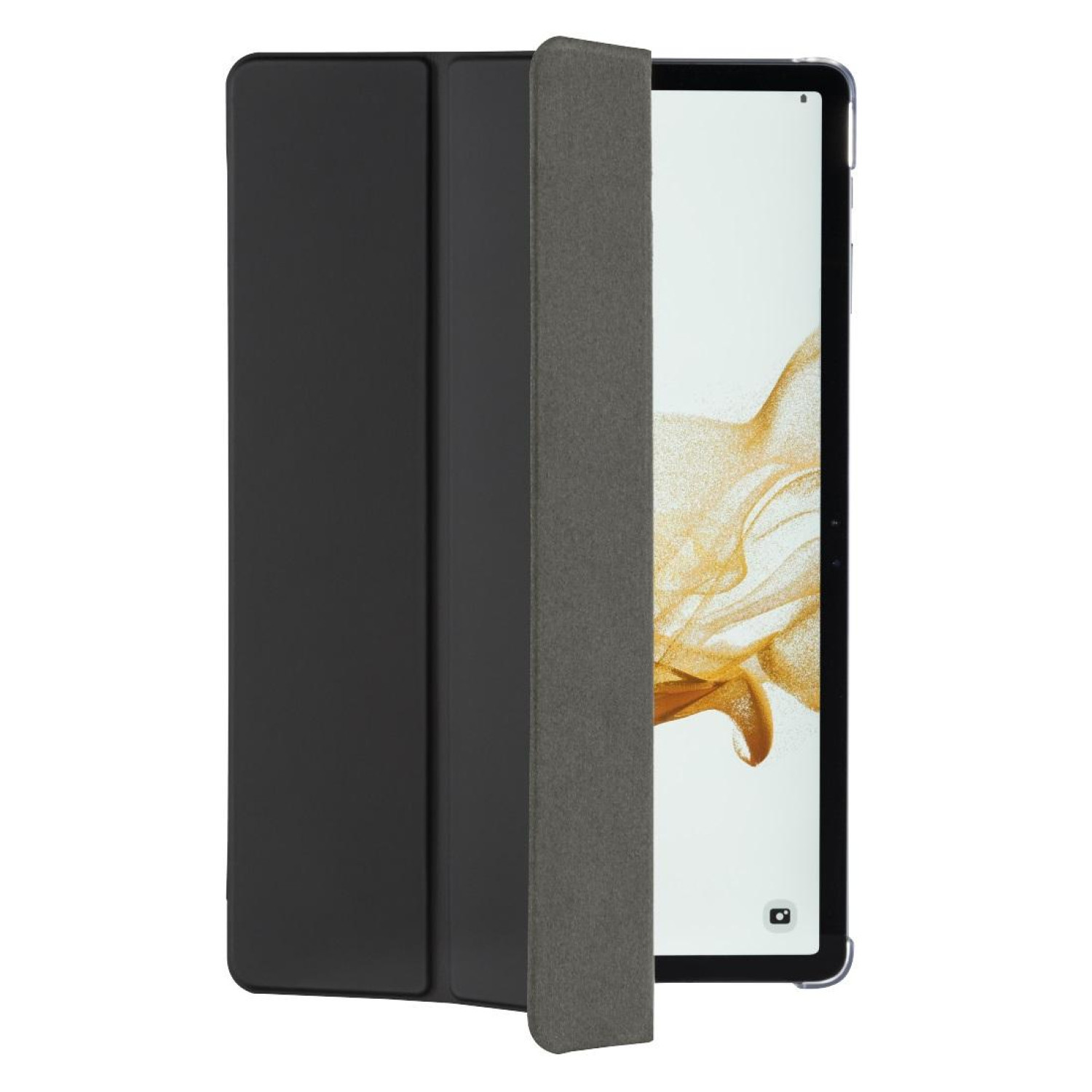 Калъф за таблет HAMA Fold Clear, За Samsung Galaxy Tab S7 FE/S7+/S8+ 12.4", Място за пислка(S-pen), Черен