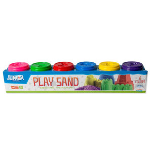 Кинетичен пясък Play sand, 6 цвята, 1200 грама