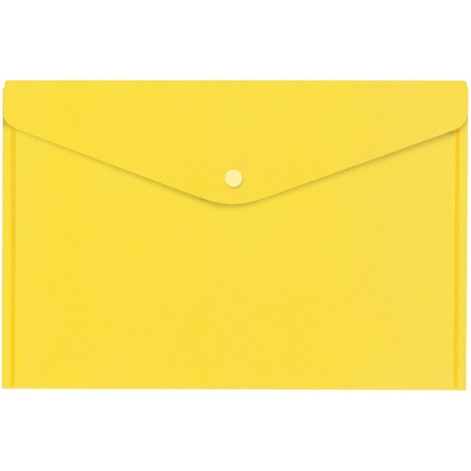 Папка PVC с копче Office zone жълта