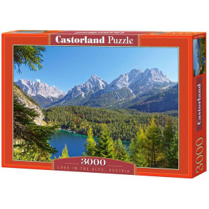 Пъзел Castorland Езеро в Алпите, 3000 eлемента, C-300242