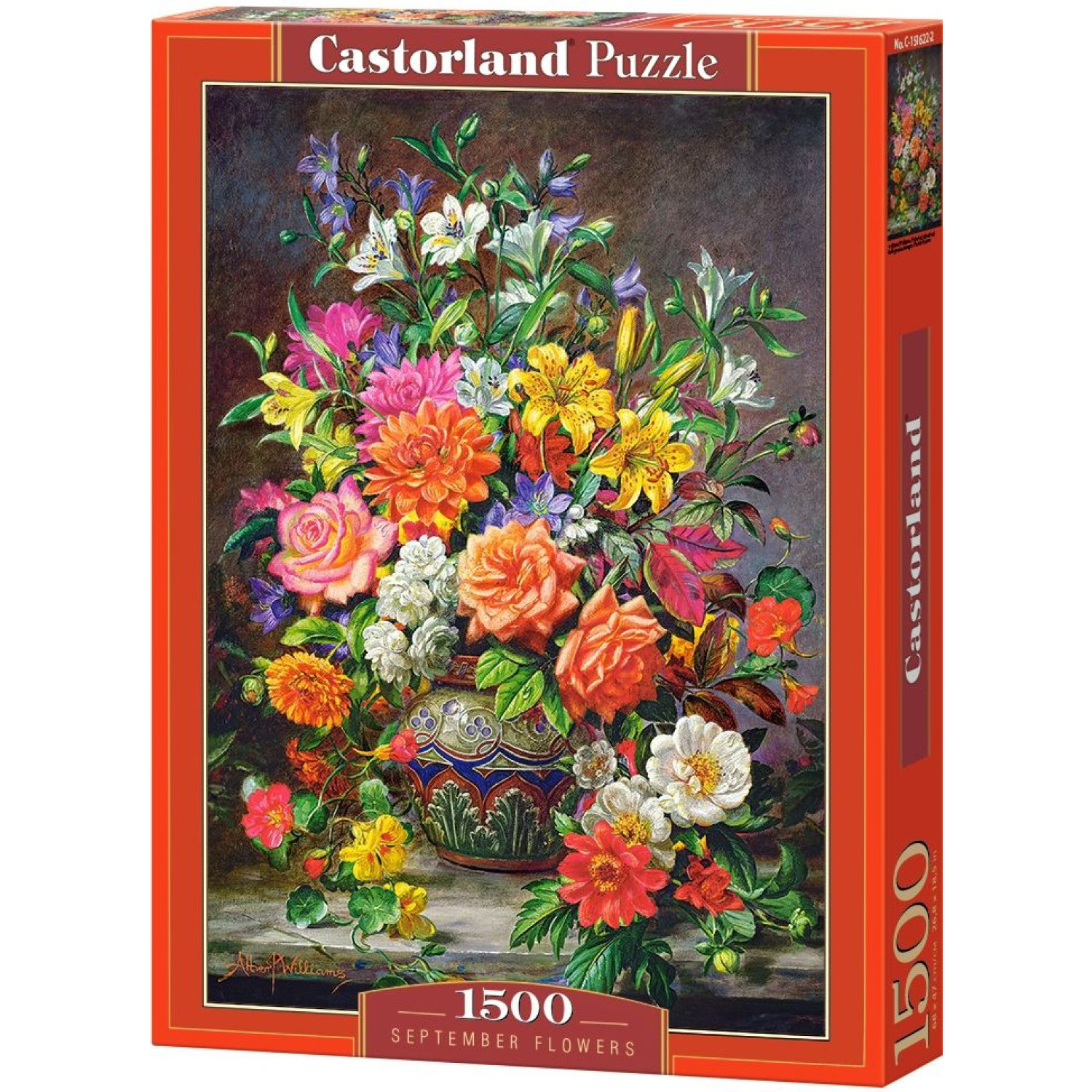 Пъзел Castorland Септемврийски цветя, 1500 елемента, C-151622