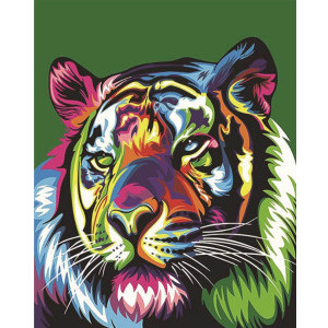 Рисуване по номера Тигър, с подрамка, 40х50 см.