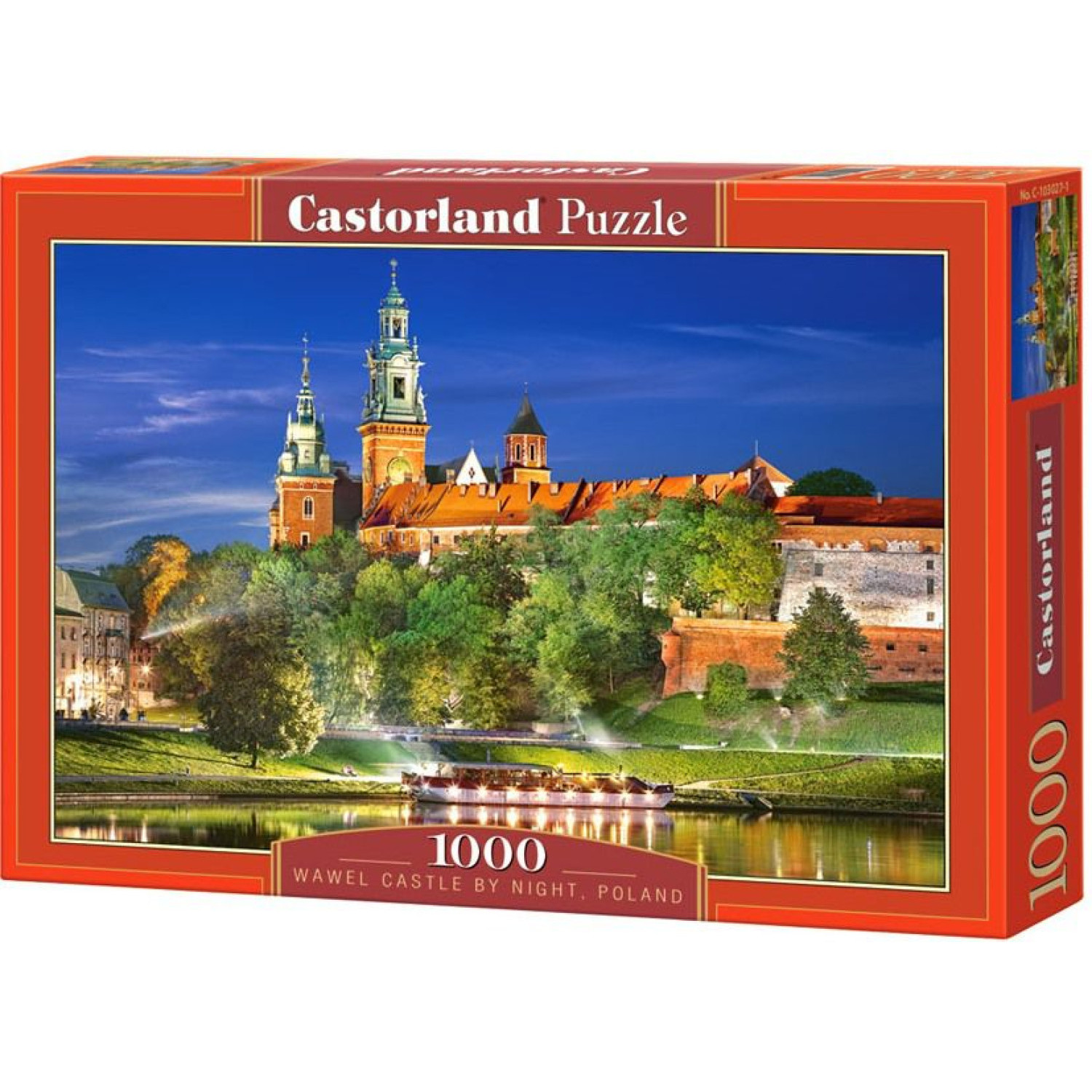 Пъзел Castorland Замъкът Вавел в Полша, 1000 елемента, C-103027