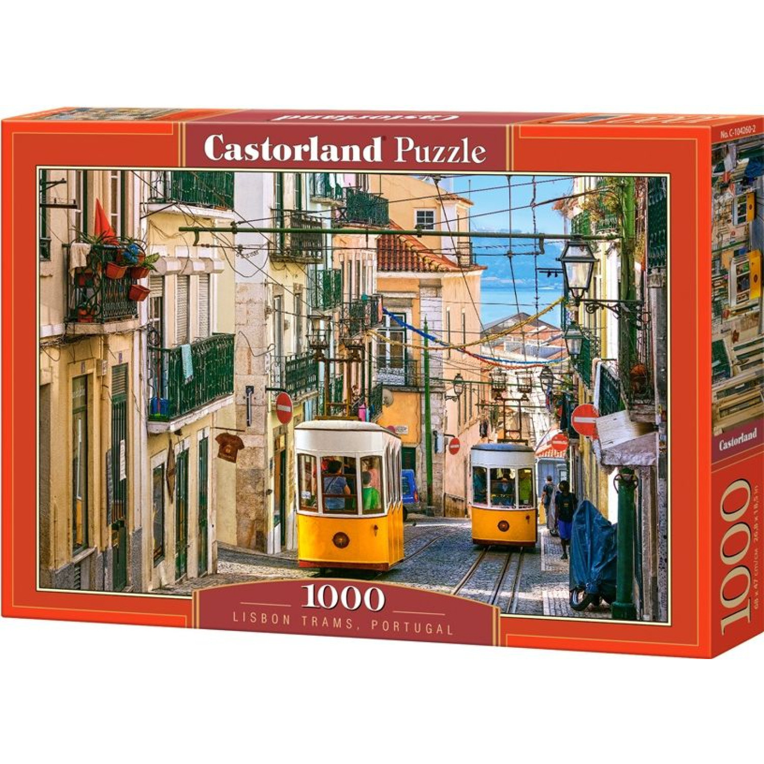 Пъзел Castorland Лисабонски трамвайи, 1000 елемента, C-104260