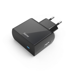 Hama Зарядно с USB-A букса, 12 W, черно
