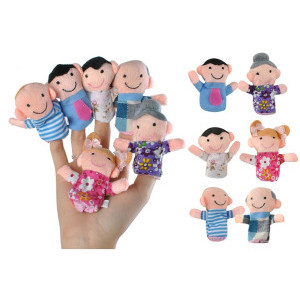 Кукли за пръсти Kruzzel, 6 броя, 5957