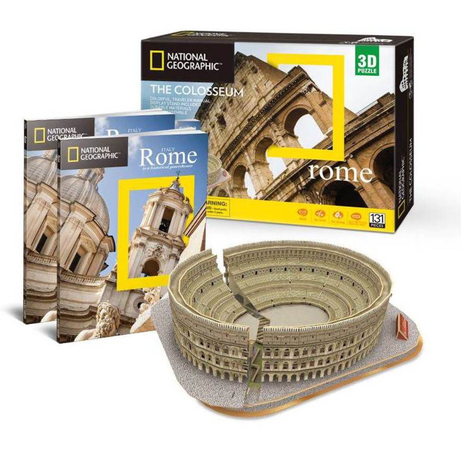 Пъзел Cubic Fun 3D National Geographic The Colosseum 131 елемента, DS0976h